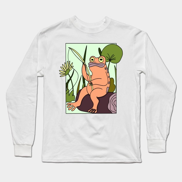 LOVER OF FROGS TOADS Long Sleeve T-Shirt by POSITIVE HOBBY68